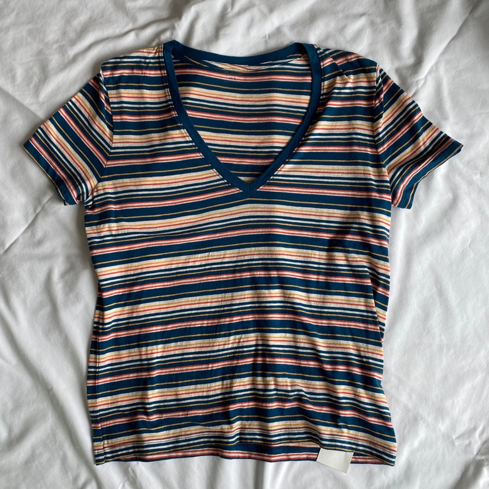 Madewell vneck multicolor tee